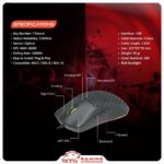 ماوس گیمینگ باسیم تسکو مدل GM 790 با حسگر اپتیکال - تصویر 5